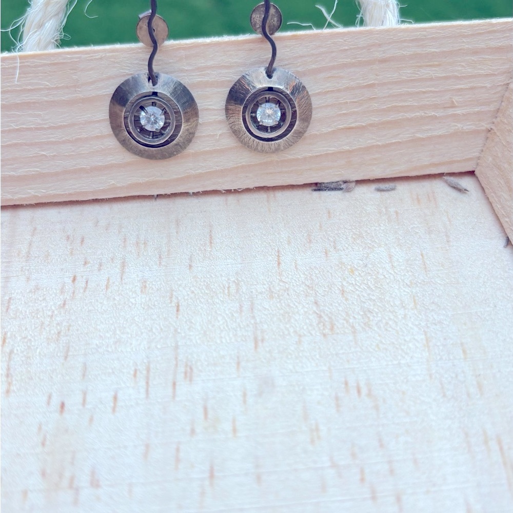 One of a Kind Silver Earrings - Made in Poland 🇵🇱 - Picture 4 of 4